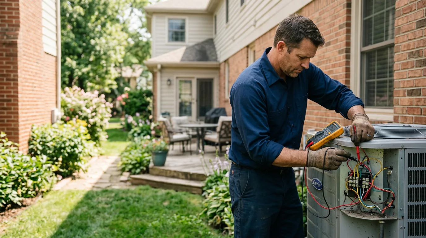 HVAC technician working near Warsaw, NY